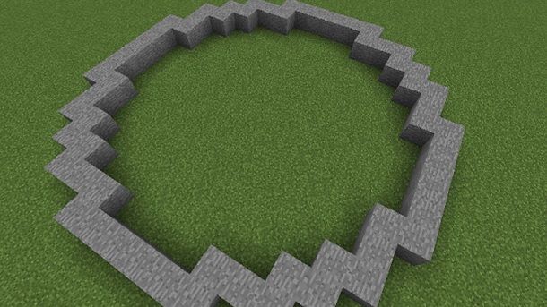 Come creare un cerchio su Minecraft