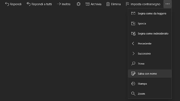 Come esportare mail Posta Windows