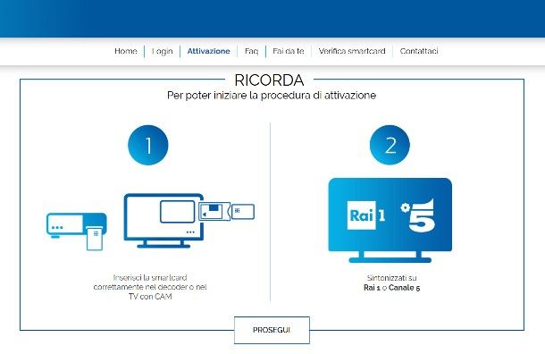 Come attivare tivùsat online