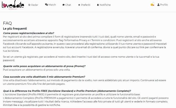Loovedate FAQ