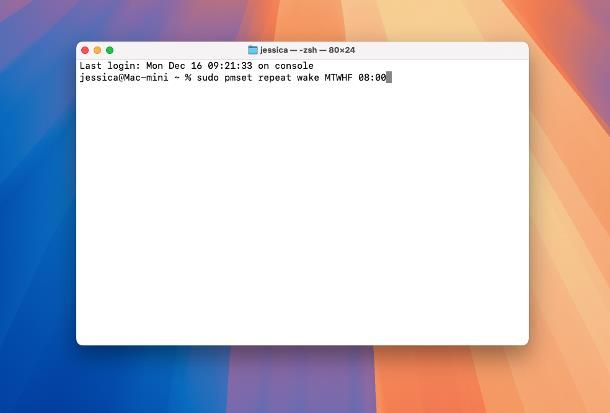 Come accendere automaticamente il Mac