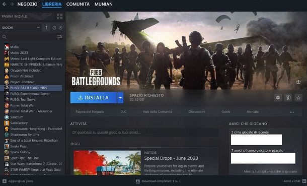 Come scaricare PUBG su PC da Steam