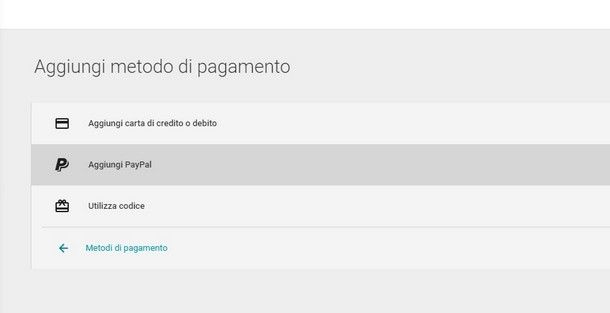Comprare su Google Play senza carta di credito - PayPal