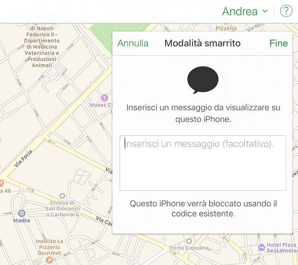 Trova iPhone