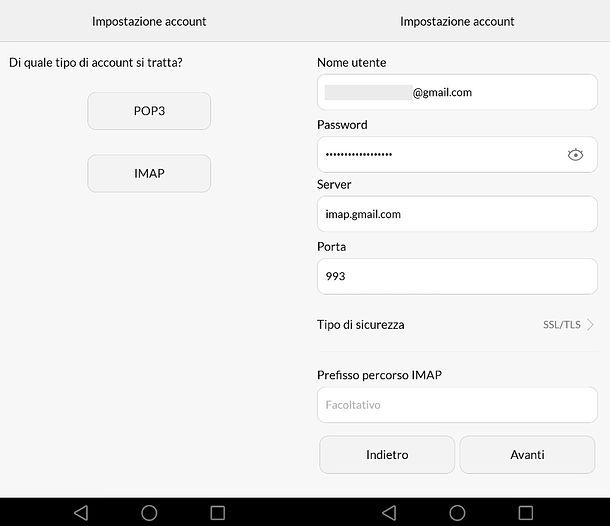Come attivare IMAP su Huawei