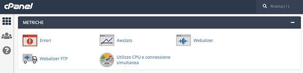 Statistiche cPanel