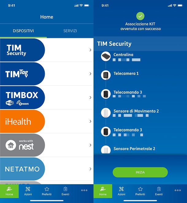 Aggiunta dispositivo a IoTIM