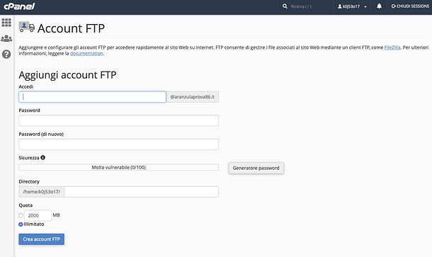 FTP cPanel