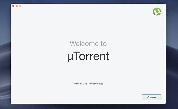 Installazione uTorrent Mac