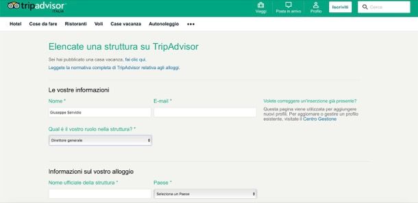 come funziona trip advisor