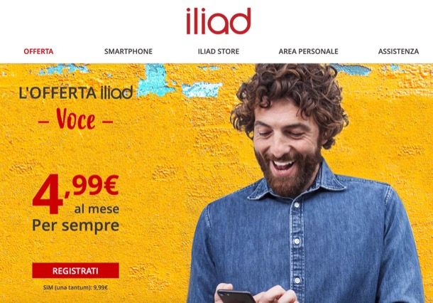 Come cambiare offerta Iliad