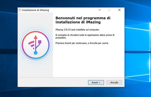 Installazione iMazing Windows