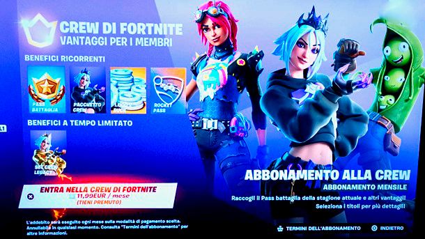Crew di Fortnite Shoppare PlayStation