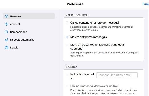 Come inoltrare un'email in automatico con iCloud