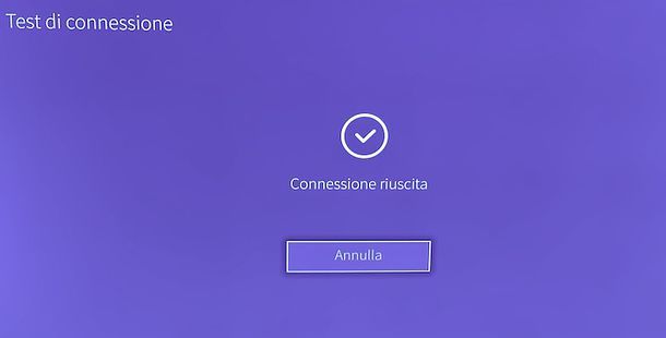 Test connessione Hisense