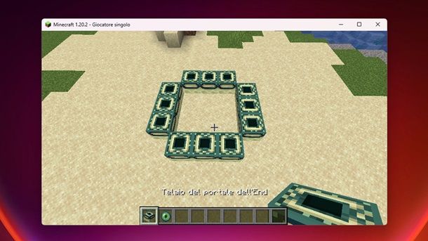Come costruire il portale dell'End in Creativa Minecraft
