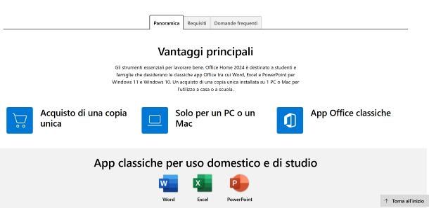 Come aggiornare Office 2021 e altre copie retail