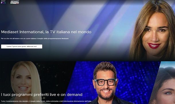 Come vedere Mediaset in streaming dall'estero