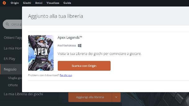 Scaricare Apex Legends Wiindows