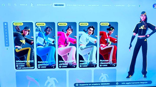 Come si shoppa su Fortnite PS4