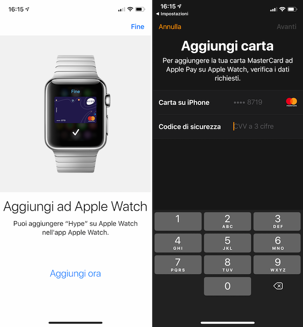 Come pagare con Apple Watch