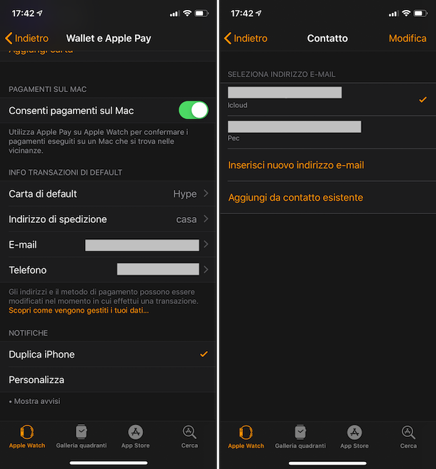 Come pagare con Apple Watch