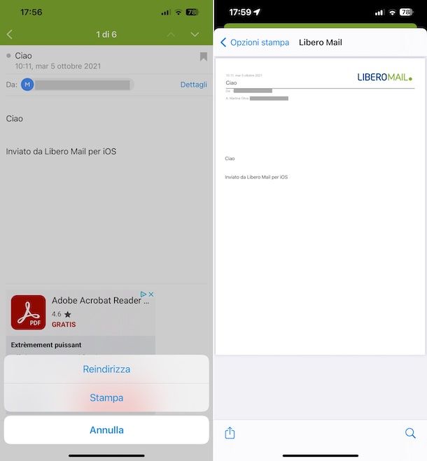 Libero Mail app 