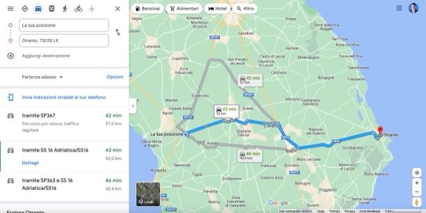 Come tracciare un percorso su Google Maps