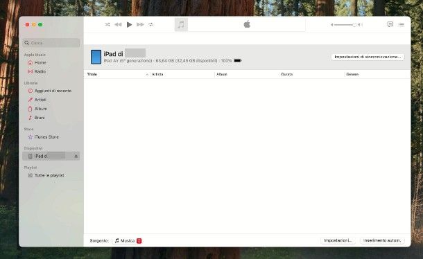 Come copiare file su iPad da PC