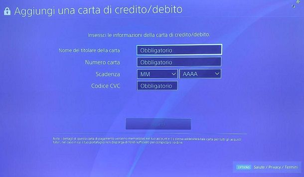 Come pagare su PlayStation Store