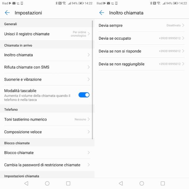 Segreteria su Android