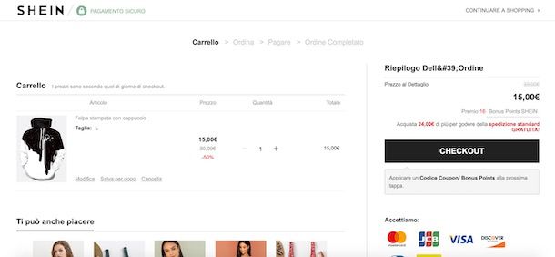 Come si paga su SHEIN | Salvatore Aranzulla