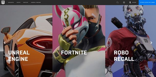 Verificare l'account Epic Games