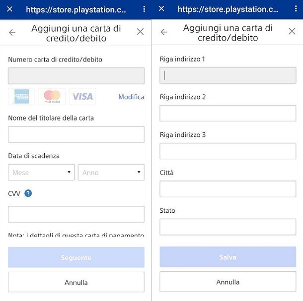 Come pagare su PlayStation Store