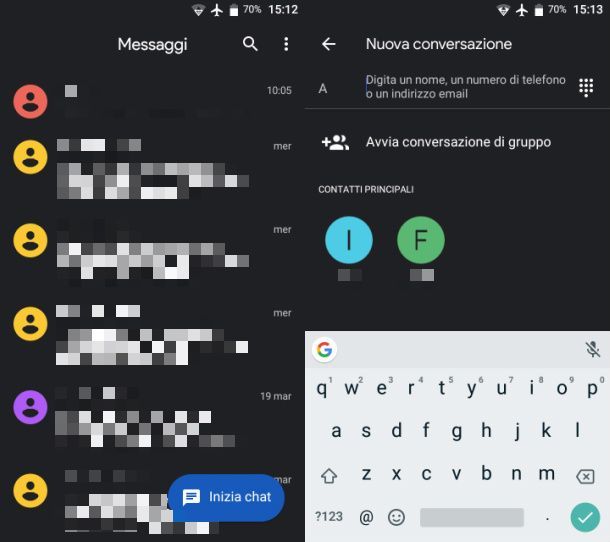 App per SMS