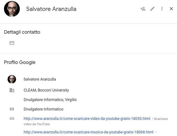 Contatti Google