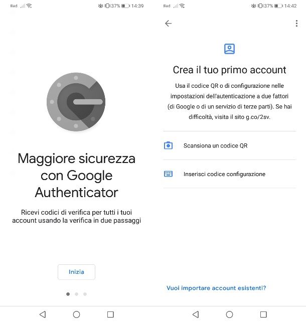 Come usare Google Authenticator