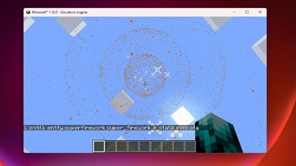 Come fare i fuochi d'artificio su Minecraft con le mod Java