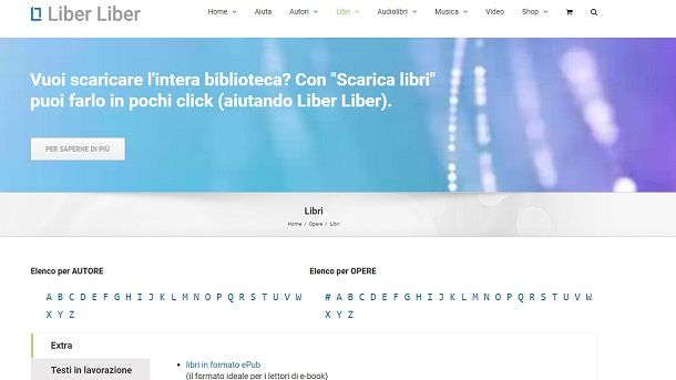 LiberLiber Scarica libri gratis