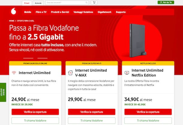 Vodafone offerte