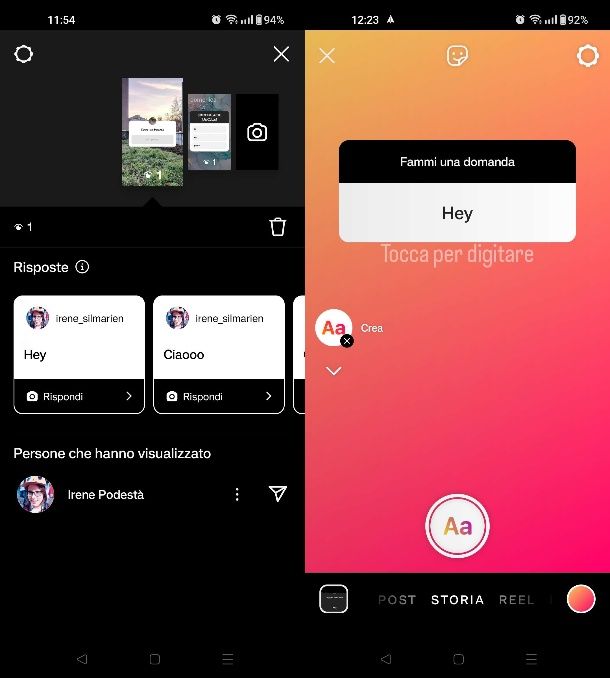 Come rispondere alle domande su Instagram con lo sfondo