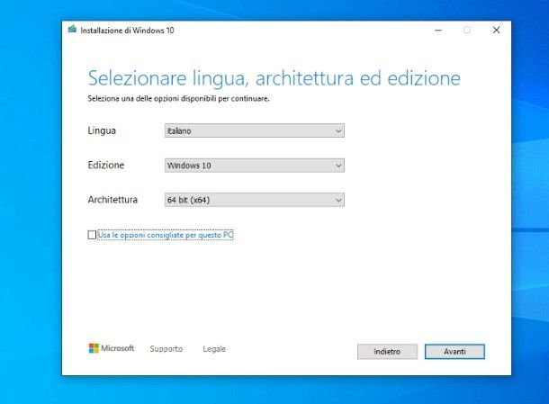 Come installare Windows da USB