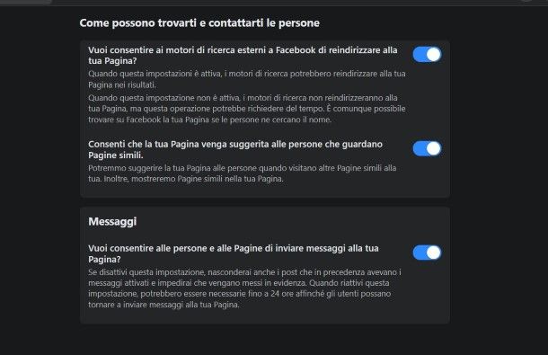Come creare pagina Facebook privata