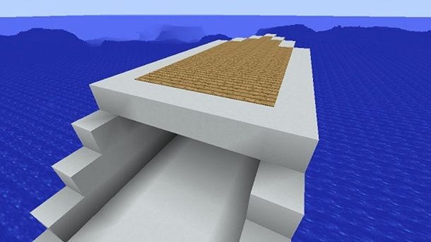 Parte superiore yacht Minecraft
