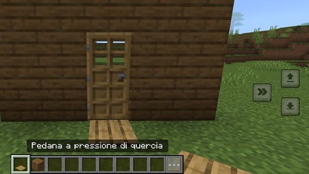 Realizzare una porta automatica su Minecraft Bedrock
