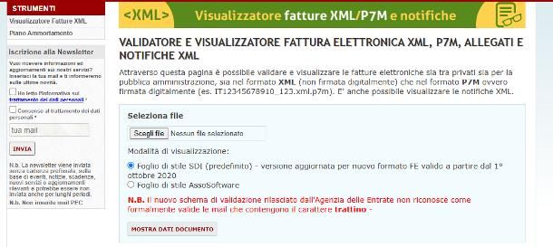 Come convertire un file XML in PDF