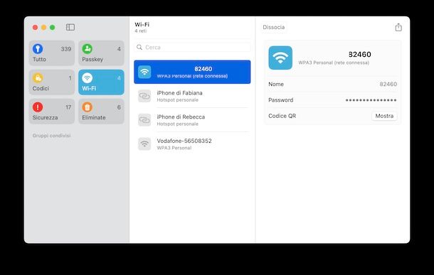 Password di macOS