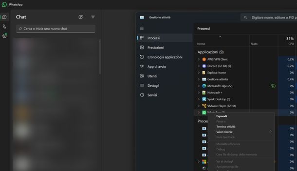 Come riavviare WhatsApp su PC