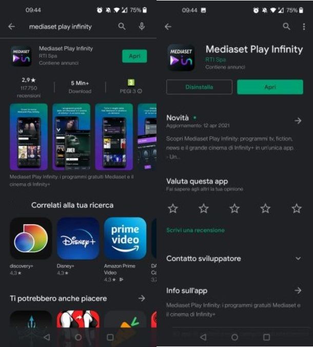 Come vedere Mediaset in streaming su smartphone e tablet