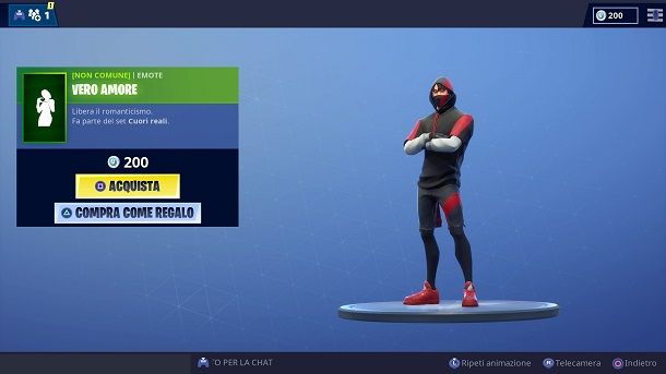 Compra come regalo Fortnite PS4